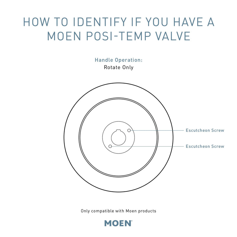 Moen Brantford Chrome Posi-Temp Trim Kit without Valve, T62151