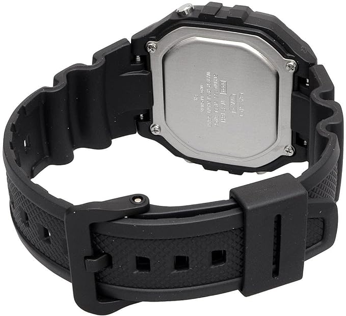 Casio W-218 Series Standard Digital Wristwatch, Men's, Women's, Chippukashi, Overseas Model, Black Inverted LCD W-218H-1BV, Waterproof - NewNest Australia