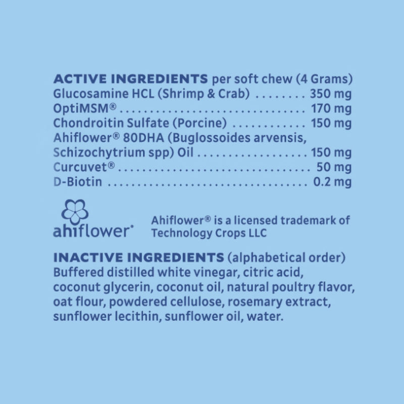 WagWell Mobility Chews – Vet Formulated Hip and Joint Supplement for Dogs - Natural Dog Joint Supplement with Glucosamine and MSM – Dog Joint Supplement for Large Breeds and Small Breeds, 60 Chews - PawsPlanet Australia