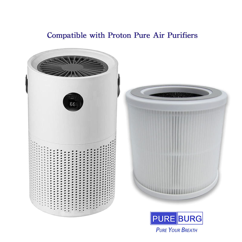 PUREBURG HEPA Filters Compatible with Proton Pure & GXZ-AP01 Air Purifier