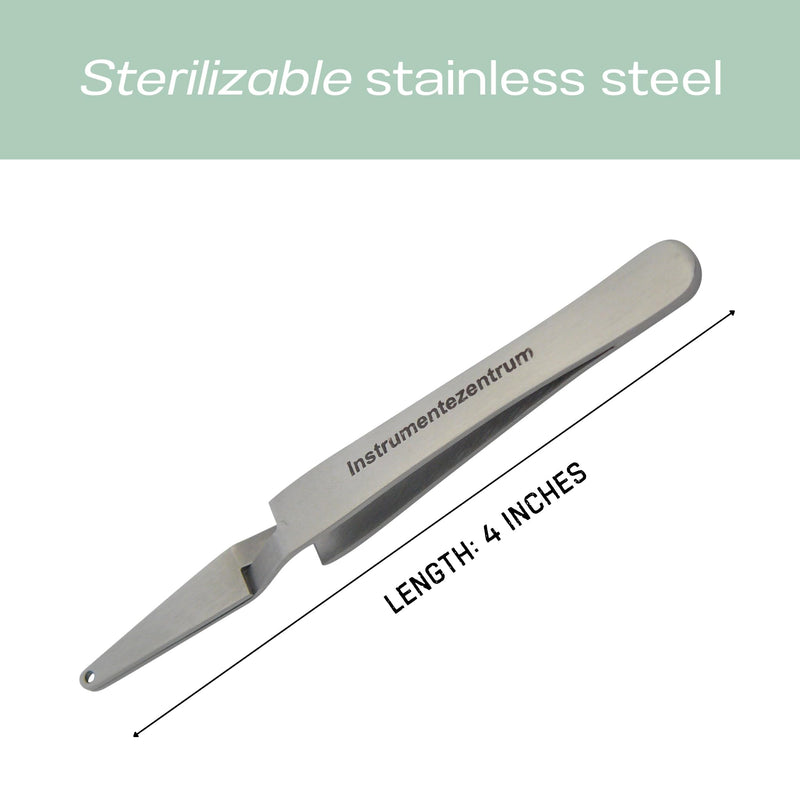 Piercing Ball Grabber Tool - for Small Balls 2mm or larger - Self-Retaining - Stainless Steel - Ball Holder Tweezers T1 - Piercing Tools for Changing Jewelry