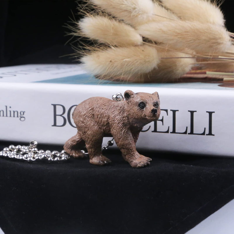 Bear Ceiling Fan Pull Chain,12in Cute Bear Fan String Pulls Charm Extension Decorative,3mm Diameter Beaded Fan Light Pull Chains Extender Ornaments with Connector for Kids Room