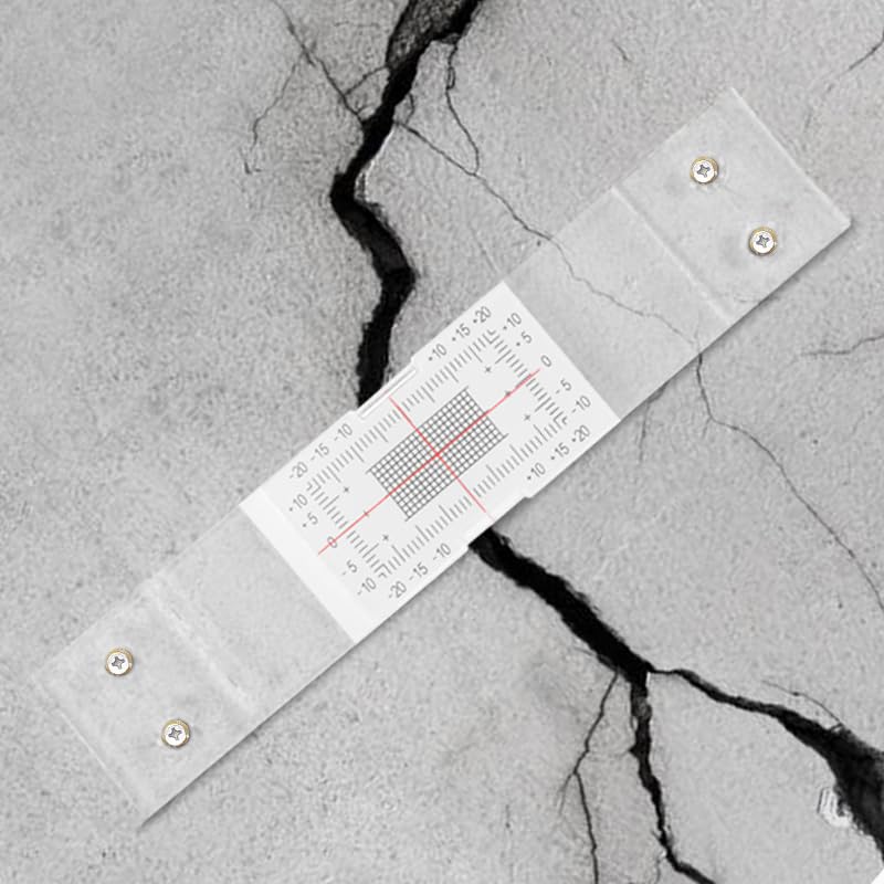 Concrete Crack Monitor, Crack Monitoring Record Standard Tell-Tale Crack Monitor for the Standard and Corner Tell-Tale (3PC) 3PC