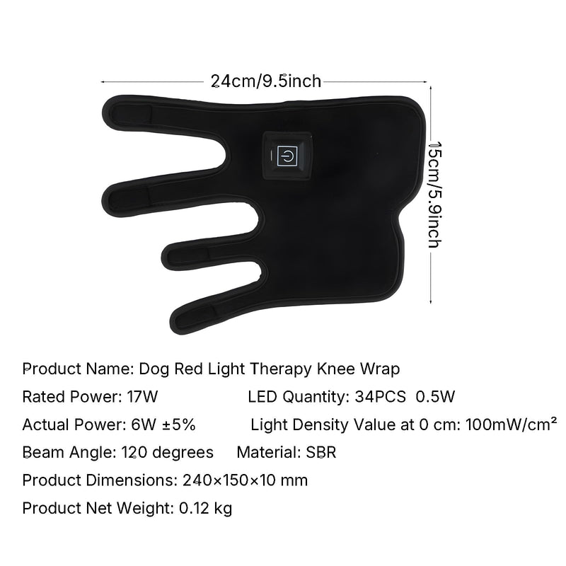 Portable Red Light Therapy for Dogs Joints, Wearable Infrared Light Therapy Devices for Pets Tissue Repair, Joint & Leg Pain, Steady Lighting Mode&Pulse Mode 15 MinTimer | Wearable Infrared Light Therapy, Tissue Repair, Joint & Leg Pain, Steady Lightin...
