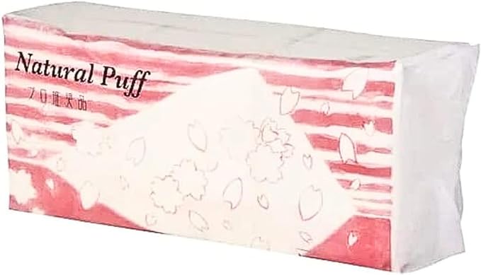 Acolle Natural Puff, 180 Pieces, Set of 5, Puff Cotton, Cotton Puff, Cotton Pack, Disposable, Made in Japan - NewNest Australia