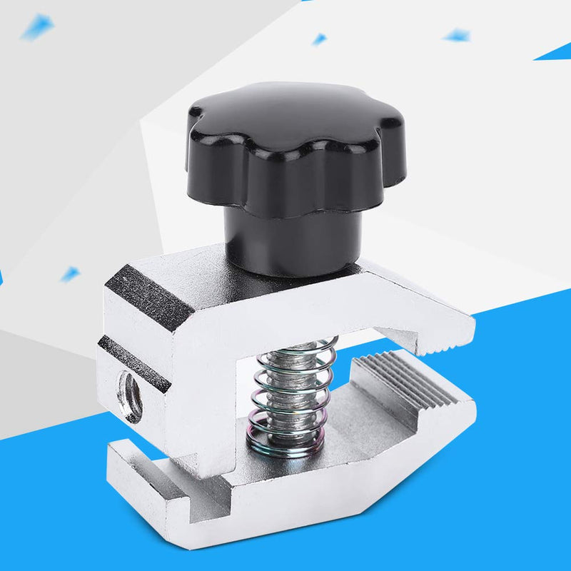 Jaw Clamp, SJJ-01 Stainless Steel Jaw Clamp Thrust Tension Meter Clamp Micrometer Fixture 500N High Loading Capacity for Testing The Tensile Destructive Force Insertion Extraction