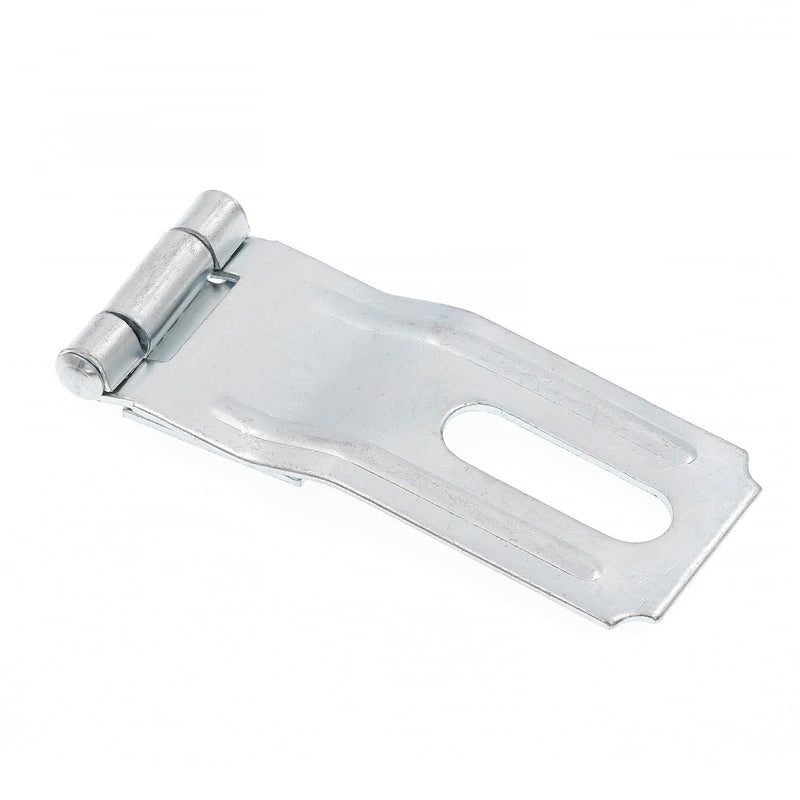 Prime-Line U 117120 Door and Gate Safety Hasp Hinge Latch, 3-1/2 inch | Swivel Staple, With Screws, Zinc Plated, Single Pack