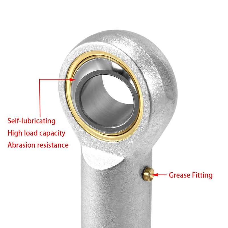 PHSB8 Rod End Bearing, 2pcs 1/2-inch Bore Pre-Lubricated 1/2-20 Female Thread Right Hand Heim Joint