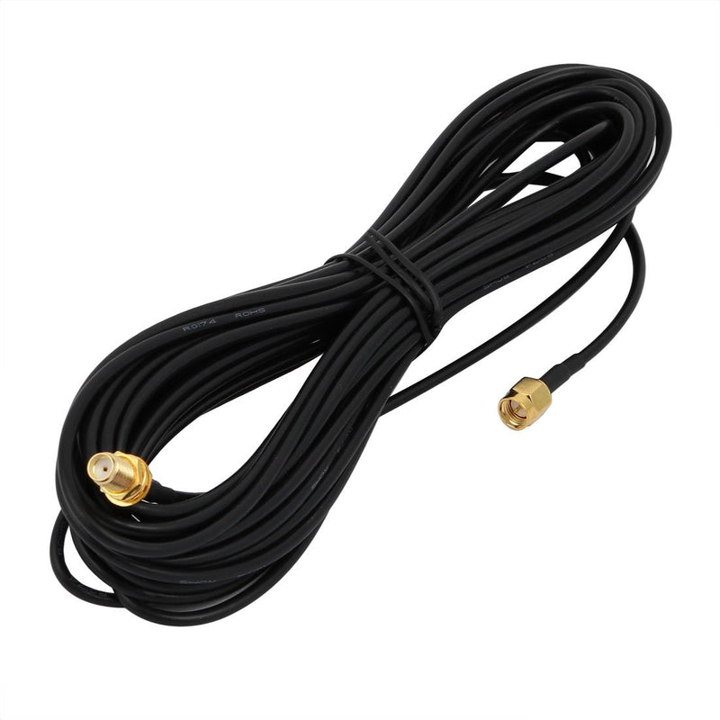 uxcell 2pcs RG174 Coaxial Antenna Extension Cable SMA Female to Male Connector 9 Meters Long