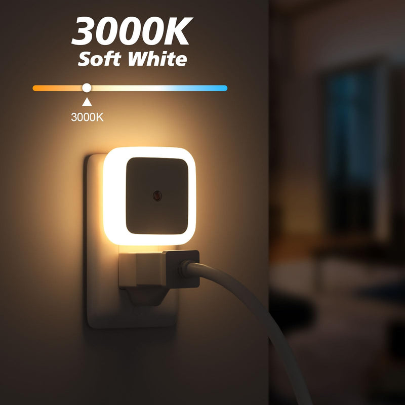 Sujeet Night Light, Night Lights Plug into Wall 8-Pack, Plug in Night Light, Dusk to Dawn Nightlight Led Night Light for Bedroom, Bathroom, Hallway Warm White