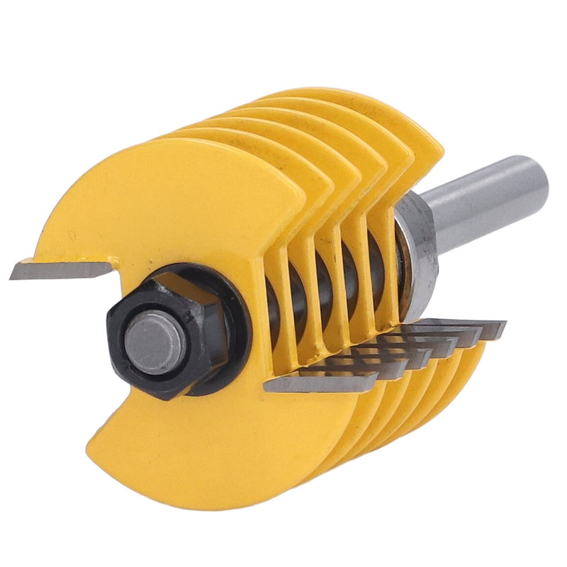 8mm Shank Finger Joint Router Bit, 2 Teeth Adjustable 46mm Cutter Head Cutting Tool for Woodworking
