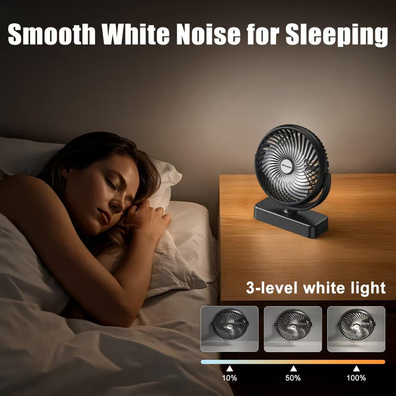 AMACOOL 10000mAh Magnetic Travel Fan for Sleeping, Cruise, Golf Cart, Ultra-Compact, Bottom Hook, Rechargeable Battery Powered, Ship Cabin Approved, Camping Travel Cruise Essentials 2026