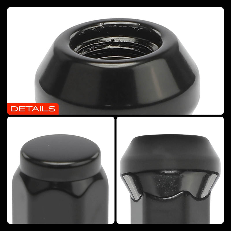 A-Premium 16-PC 3/8"-24 Wheel Lug Nuts Compatible with Polaris ATV Models 1985-2023 - RZR 4 XP 900, Ranger Crew 570, Sportsman 450, Trail Boss 330, Xplorer 300, Magnum, Scrambler & More, Front & Rear