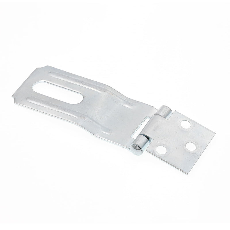 Prime-Line U 117120 Door and Gate Safety Hasp Hinge Latch, 3-1/2 inch | Swivel Staple, With Screws, Zinc Plated, Single Pack