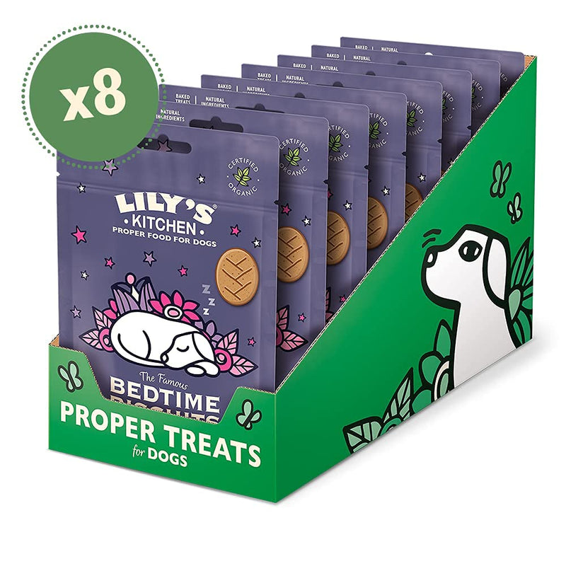 Lily's Kitchen Bedtime Biscuits, Dog Treats, 80g x 8 PACKS - PawsPlanet Australia