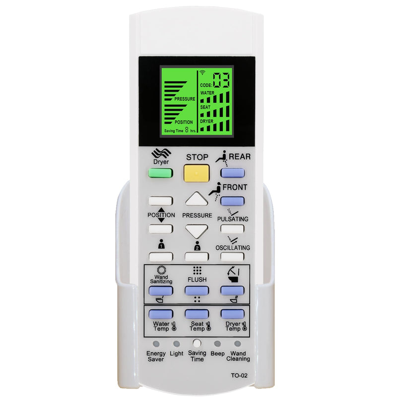 Replacement Remote Control for TOTO Washlet Bidet Toilet Seat 700H SN992M MS992CUMFG 992WA 992M SN8732M MS8732CUMFG MS902CUMFG MS903CUMFX MS989CUMFG MS8732CUMFG MS8551CUMFG