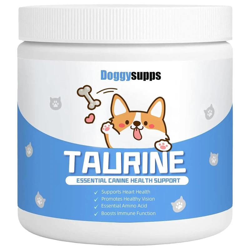 Doggy Supps Taurine - Taurine Supplement for Dogs - Immune Support, Boost Energy & Vitality, Skin & Coat Health for Heart, Vision & Daily Wellness - 200 Grams(1pc) 1pc