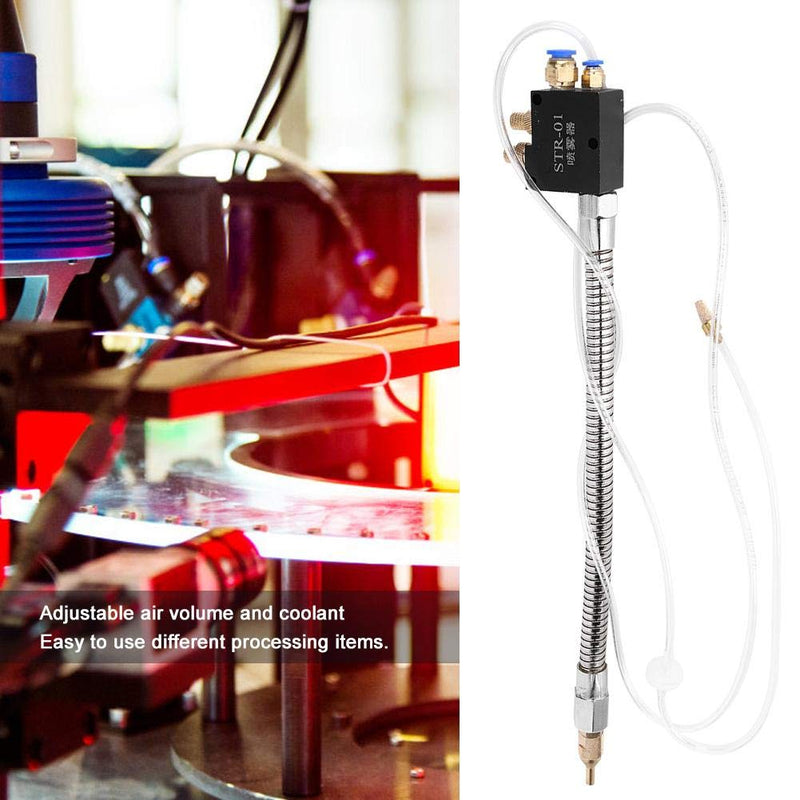 Garosa Mist Coolant Lubrication Spray System, for Metal Cutting Engraving Cooling Sprayer Machine for Air Pipe CNC Lathe Milling Drill with Flexible Pipe(STR-01)
