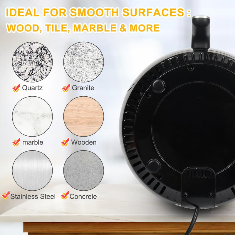 Kitchen Appliance Sliders, 16pcs Self Adhesive Small Appliance Sliders Easy Mover Space Saving Home Must Have Gadgets for Countertop Coffee Maker, Air Fryer (Black) Black