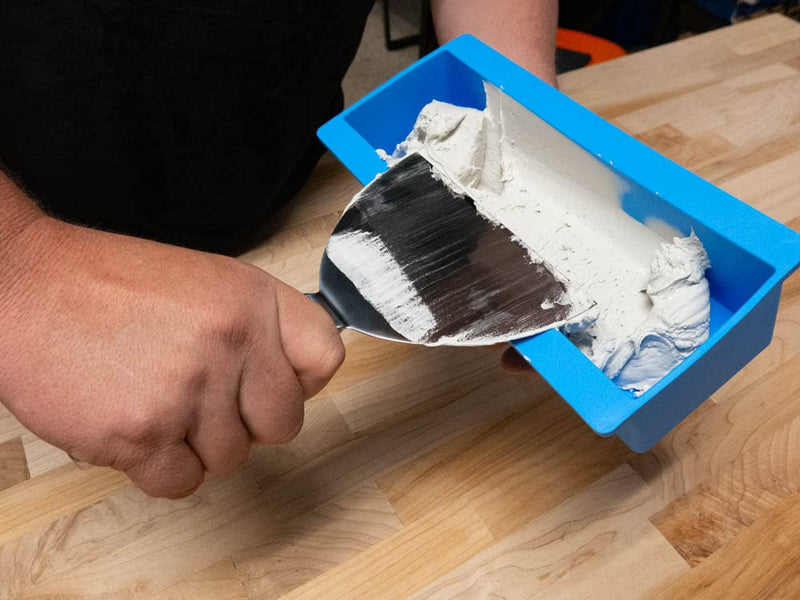 MUDFLEX 10.5” EZ Clean Flexible Drywall Mud Pan – Soft Silicone – EZ Squeeze Grip – Non-Stick – Rustproof – Durable
