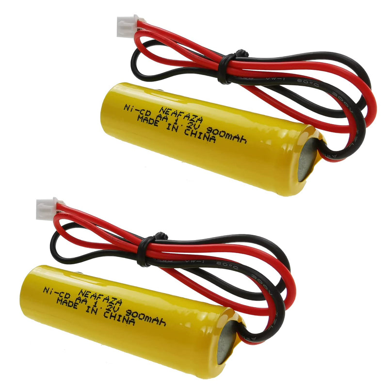 5 Pack 1.2v 900mAh Ni-CD AA Exit Sign Emergency Light Battery Replacement Compatible with Unitech AA900mAh OSA268 ELB CS01 Lithonia Battery EXR LED EL M6