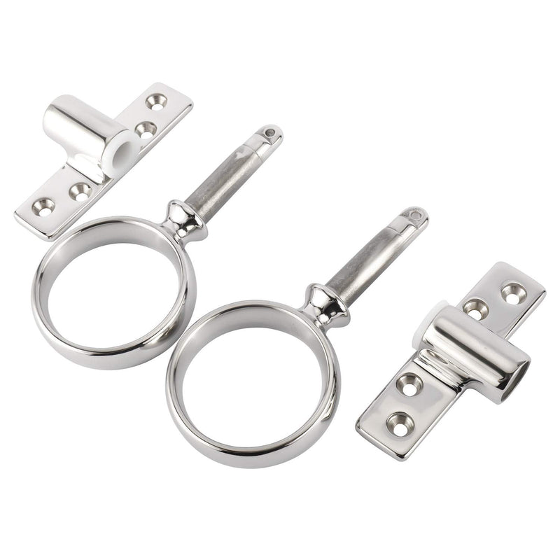 NovelBee 2 Pack of Stainless Steel Boat Side Mount Rowlock with Socket