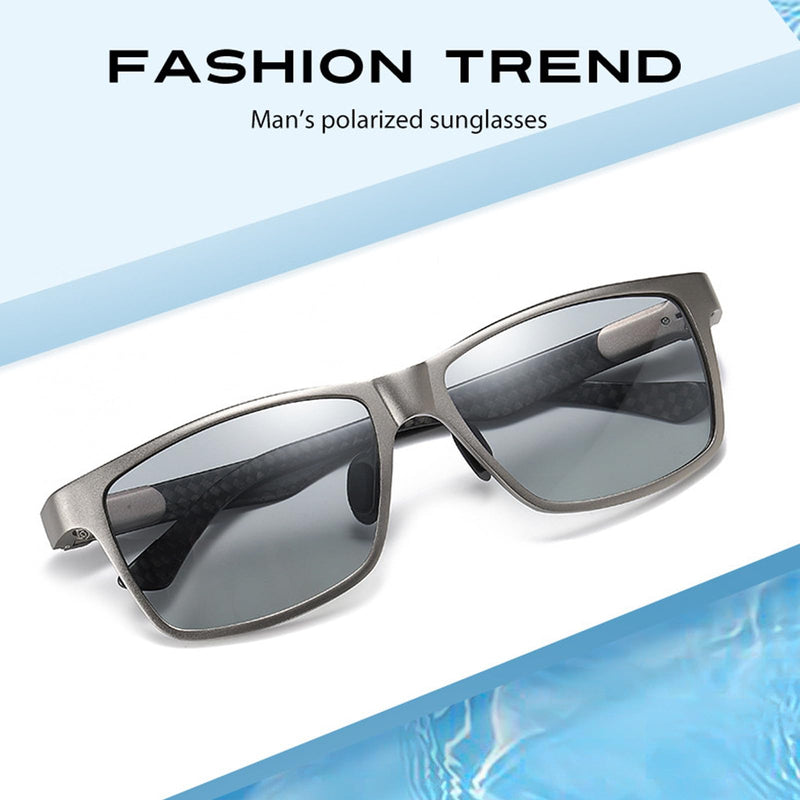 YIMI Polarized Photochromic Driving z87 Sunglasses For Men Women Day and Night safety glasses Carbon Fibre C2
