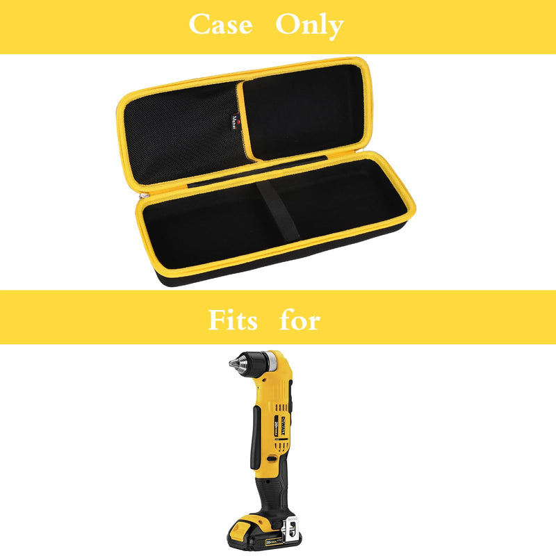 Mchoi Hard Storage Case Fits for DEWALT 20V MAX Right Angle Cordless Drill/Driver DCD740C1 / DCD740B, Case Only