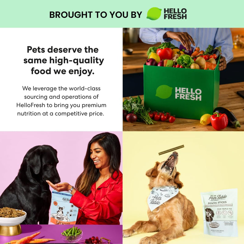 The Pets Table Dental Chews for Dogs 28 Sticks (20 oz), Chicken, Mint & Parsley | Dental Treats/Teeth Cleaning Chews | Removes Plaque and Tarter | Dental Sticks for Bad Breath Treatment | Dental Bones Chicken, Mint, and Parsley 1.25 Pound (Pack of 1)