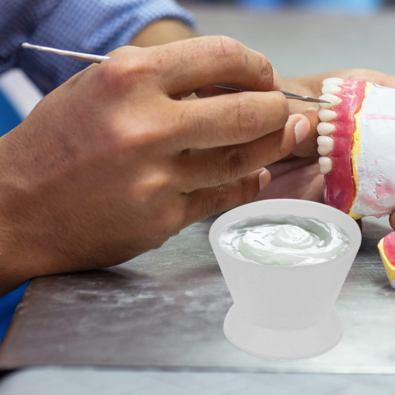 Healifty Dental Silicone Mixing Cup Lab Rubber Mixing Cup Self Coagulation Practical Dental Oral Cup