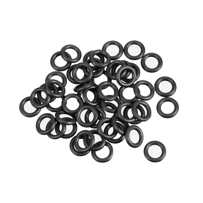 uxcell Nitrile Rubber O-Rings 7.5mm OD 4.5mm ID 1.5mm Width, Metric Sealing Gasket for Automotive Machine Plumbing, Pack of 50 4.5mmx7.5mmx1.5mm