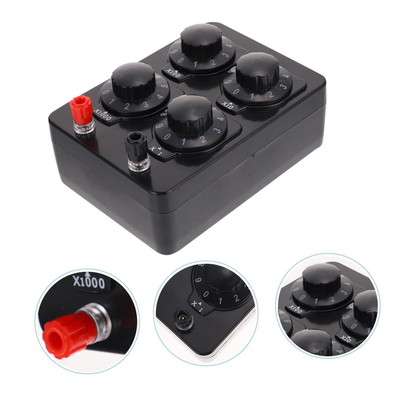 KICHOUSE Resistance Box Variable Box for Electrical Teaching Adjustable Ohm Resistance Instrument for Physics Experiments and Educational Use