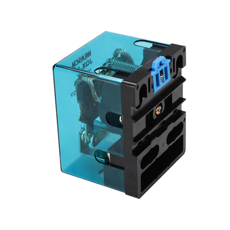 High Power Relay JQX-62F-2Z, Coil Voltage DC 12V 120A, DPDT 2NO 2NC, Electronmagnetic Relay, 35mm Rail Mount (DC 12V, 1)