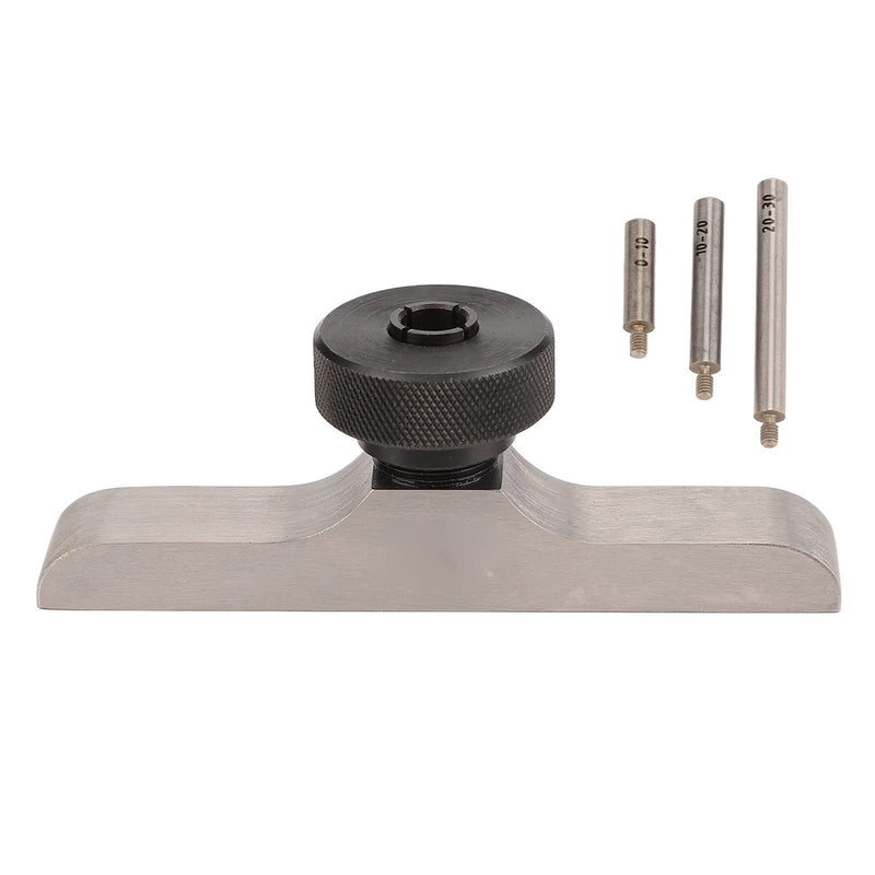 Stainless Steel Depth Dial Indicator Base 8mm Clamping Hole for Precision Machining Tool Setup 103*17mm