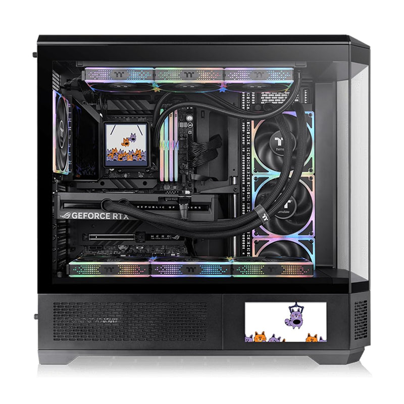 Thermaltake View 600 TG 6.0 Inch LCD Screen Panel Kit; LCD and Panel; 1480x720p; TTRGBPlus 3.0 Supported; Type-C to USB (9-Pin);