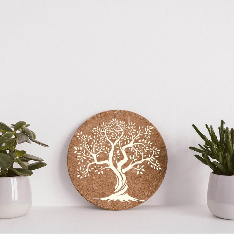 Yggdrasil Tree of Life Wall Stencil Template 11.8 x 11.8 Inch Reusable Plastic Tree Stencil for Painting on Wood Wall Floor Fabric Glass Furniture, Tree DIY Home Decor Or Craft Stencil Tree of Life A