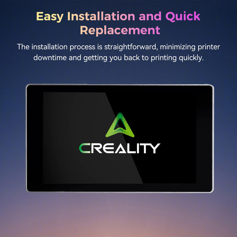 Creality Official K2 Plus Display Screen Kit, Original 480x800 Pixel LCD K2 Plus Touchscreen Kit, 4.3" HD Touch Panel Kit, Durability and Quick Replacement Parts for Creality K2 Plus 3D Printer