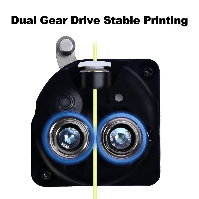 Creality K1C Extruder, Upgrade High Speed Extrusion Kit Dual Gear Feeding Extrusion Mechanism Kit for Creality K1 Max/K1/K1C/ Ender 3 V3/Ender 3 V3 Plus 3D Printer Extruder without motor - NewNest Australia