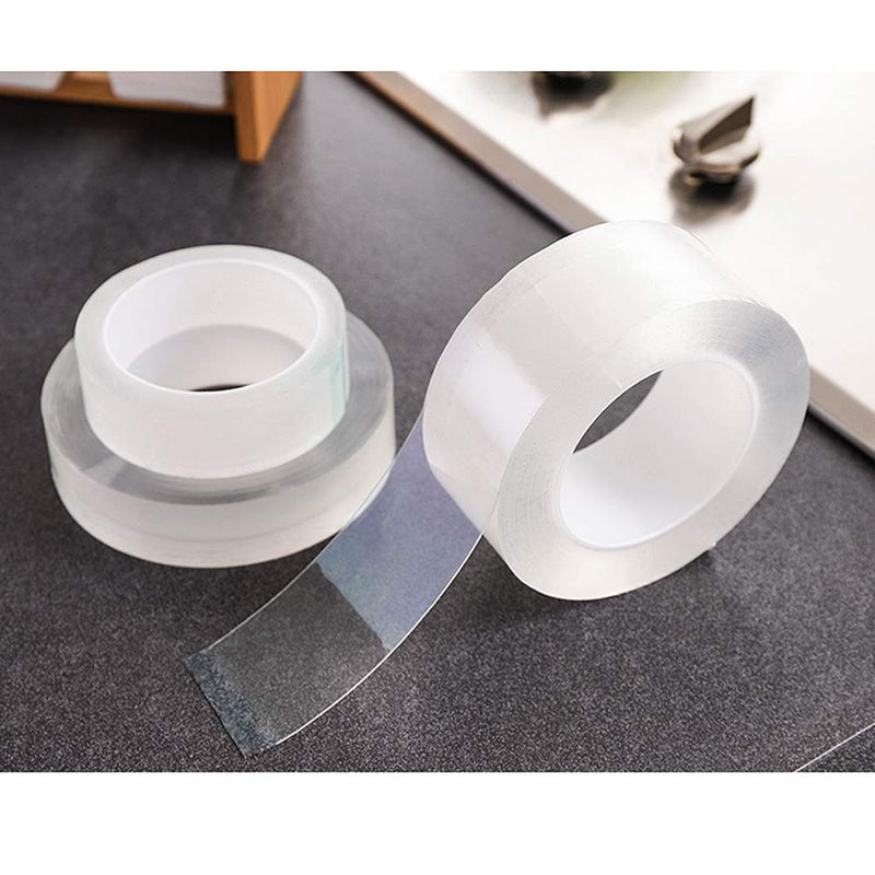 Juland Acrylic Self Adhesive Caulk Strip Sealant Tape Caulk Sealer Decorative Trim Strong Caulking Adhesive Transparent Kitchen and Wall Sealing Tape -1.18Inch Width x 16.4Feet