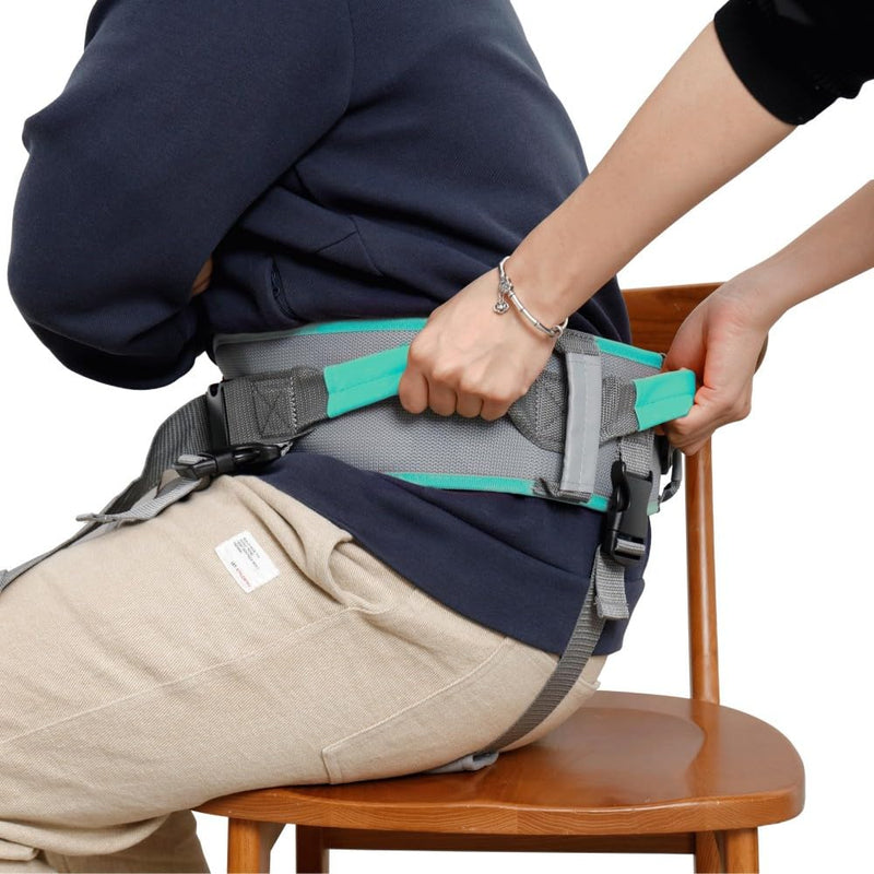 Gait Belt with Handles Used as Gate Belts for Physical Therapy, Gate Belts Medical for Elderly, or Safety Belt for Elderly Walking to Walking or Transfer in Physical Therapy or Daily Life, Green, XL XL: 39"-47"
