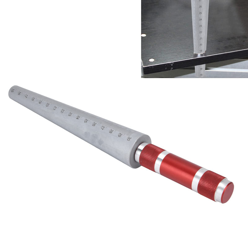 Aperture Gauge Conical Feeler Ruler Stainless Steel Inner Diameter Measuring Tool Tapered Ruler Digital Aperture Gauge 15‑30mm