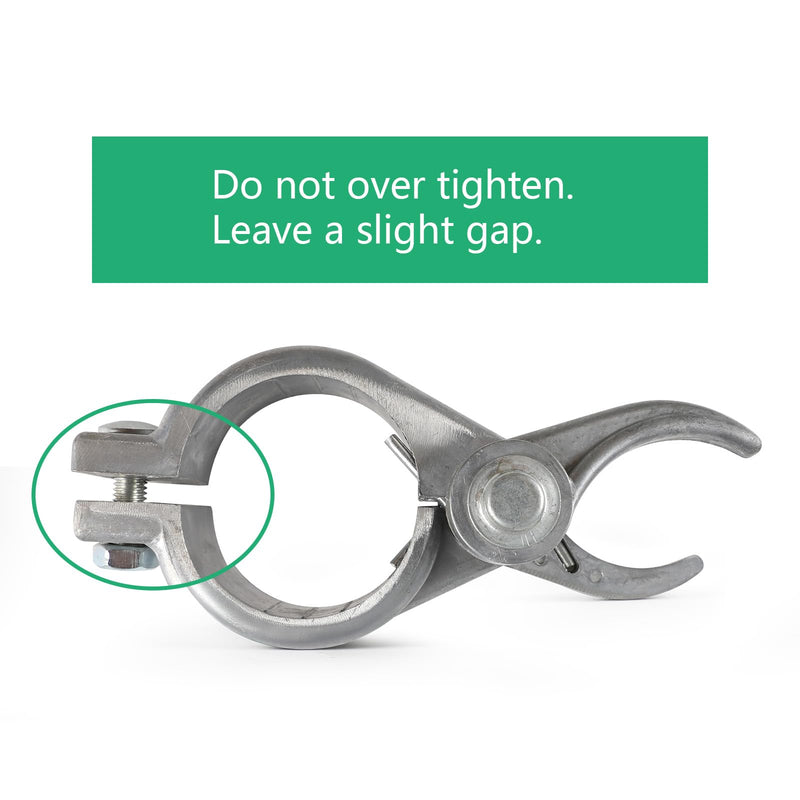 1-7/8”x1-3/8“ Durable Chain Link Spring Loaded Gate Closer. Fence Lock gate Closer Outdoor (1-7/8”x1-3/8“) - Please Carefully Review The Installation. 1-7/8”x1-3/8“