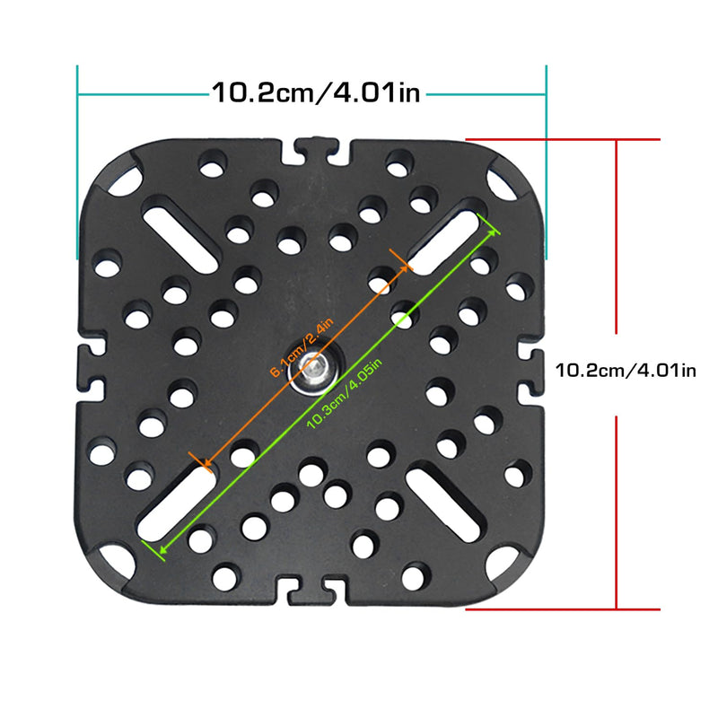 Fish Finder Mount Base, 360° Rotating Boat Electronics Finder Holder