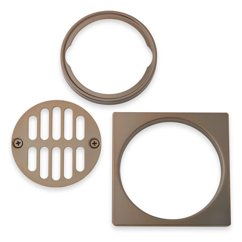 Signature Hardware 446689 4-1/4" Standard Shower Drain Cover Chrome