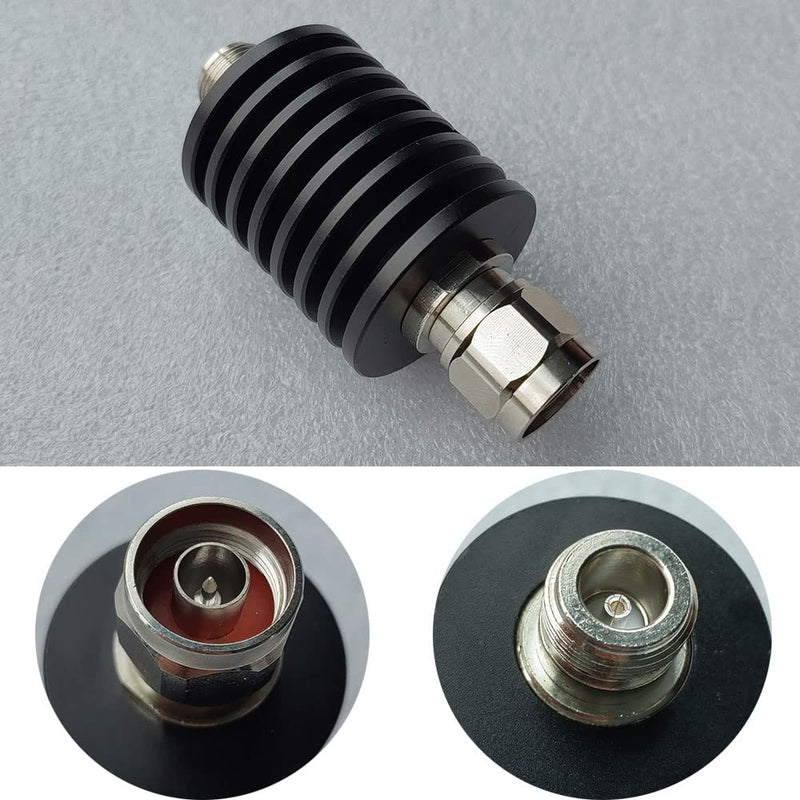 BECEN 40DB 25W N Attenuator, 25 Watt 50 Ohm Attenuator DC to 3Ghz ， Fixed Attenuator (40DB)