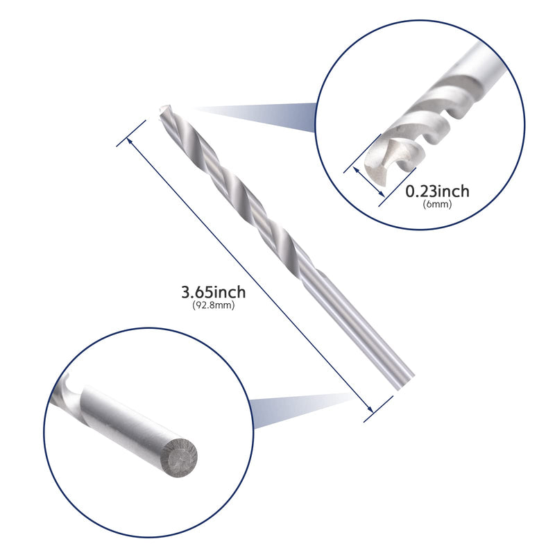 5 Pack Eye Bolt, 1/4” x 5" T316 Stainless Steel Eyebolts, Heavy Duty Shoulder Lifting Ring Threaded Eyebolts with Nuts and Washers HF038B 1/4"×5" 5 Pack
