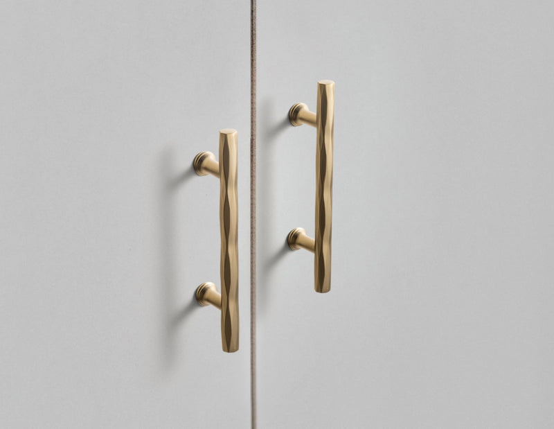 Goo-Ki Rhombus Cabinet Handles Champagne Bronze Drawer Pulls 3" c-c Zinc Alloy Kitchen Cabinet Hardware - 6 Pack Champagne Gold Bar Cabinet Pulls 3"(76mm) Center to Center