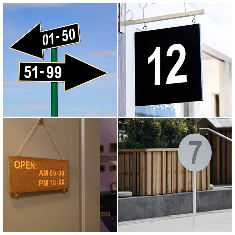 1 Inch Number Stencils for Painting - 11 Pack Number Stencil Templates for Curb Address, Cakes, Cookies, Mailboxes and Crafts, Reusable House Numbers Stencils for Wood Signs & Cement Wall Art 1 Inch