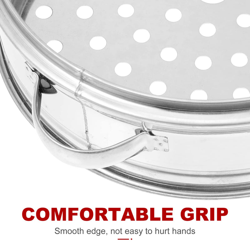 DOITOOL Stainless Steel Steamer Basket 8.66 X 7.08 X 2.44 in Food Steaming Basket for Dumplings Fish Seafood Rice Eggs Potatoes Dishwasher Safe Kitchen Cooking Insert