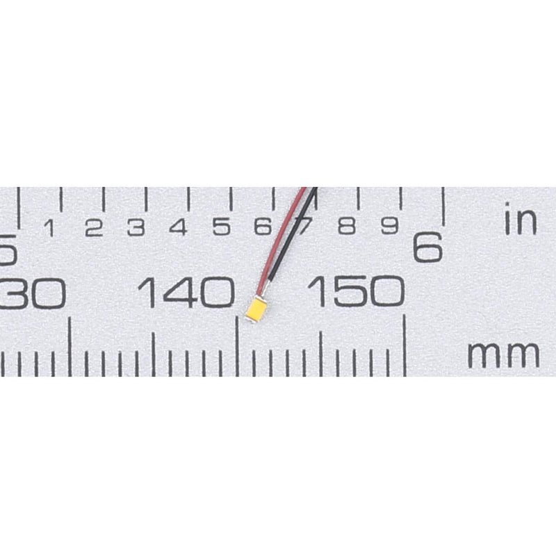 20pcs Prewired 0603 Wram White SMD LED Light Emitting Diode DC 3V Micro Litz Length 7.8in. (20cm) Soldered Mini LED Lights for DIY Manual Model Toy Decoration [2] Warm White 0603 Prewired